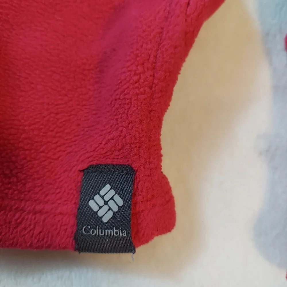 Columbia Pink Fleece Gloves Girls Size Medium Winter